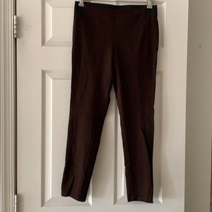 Talbots. Used Once. Like New. Dark brown legging.